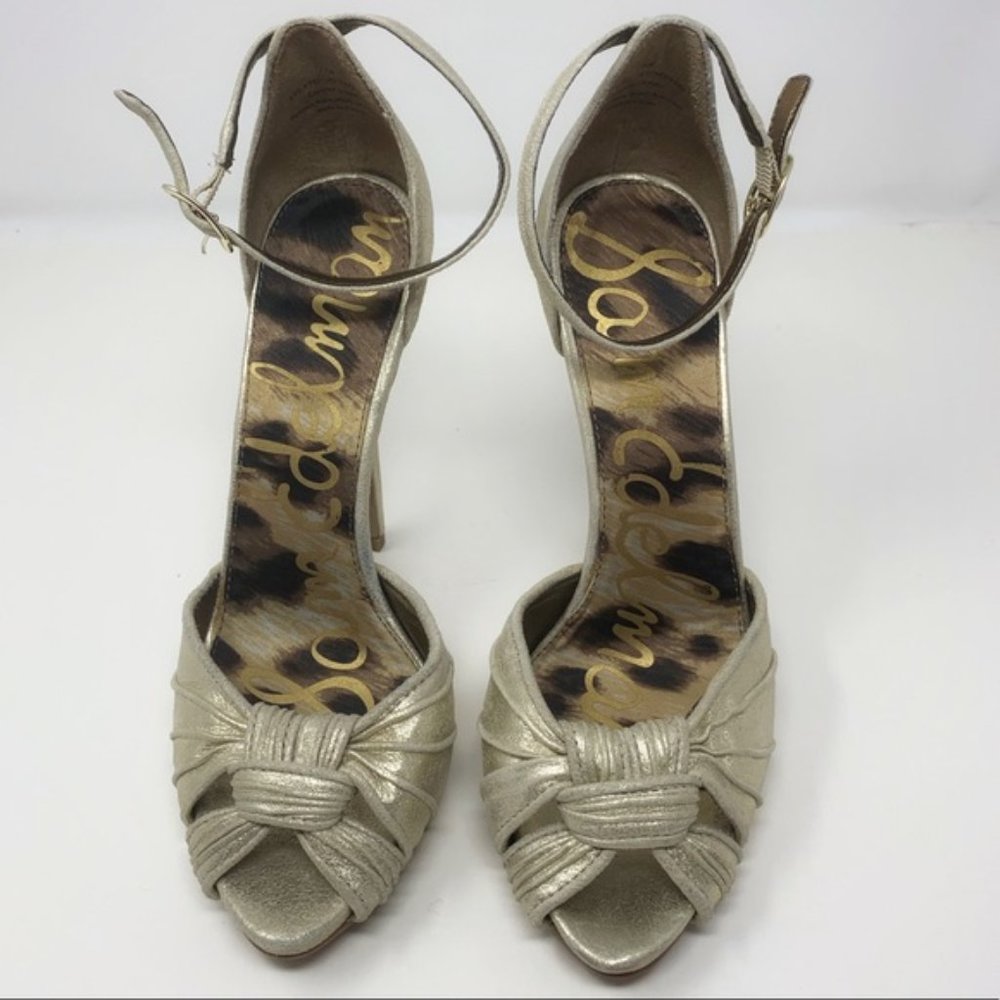 SAM EDELMAN Sylvie Ankle Strap Heels 7.5M